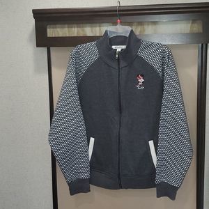 Disney Parks Minnie Mouse Full Zip Up Sweatshirt Size XL
